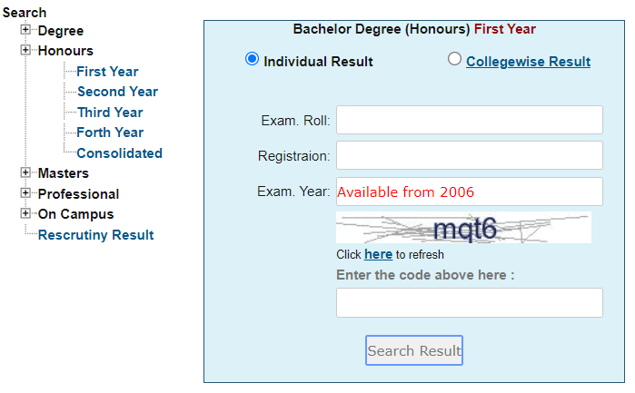 NU Honours First Year Exam 2023 Results